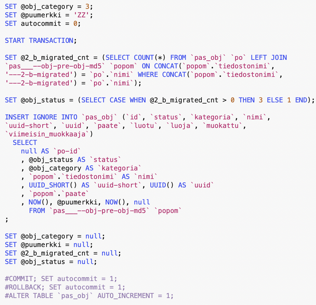Esimerkki Skaalan koodista